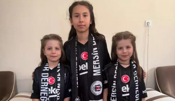 Böylesi hiç görülmedi! Beşiktaş aşkı Mersinli babaya bunu yaptırdı! Kızlarına...