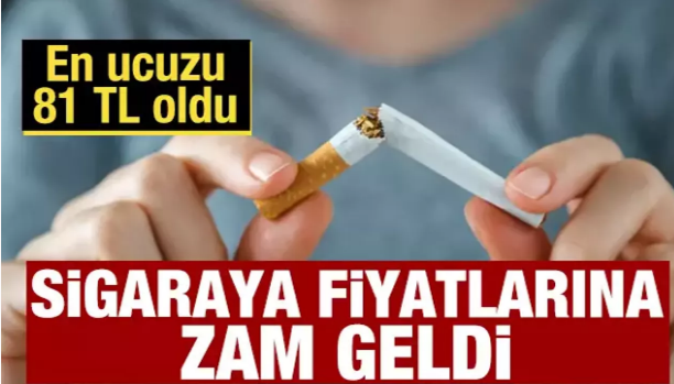 En ucuz sigara 81 TL oldu: Sigaraya ÖTV zammı