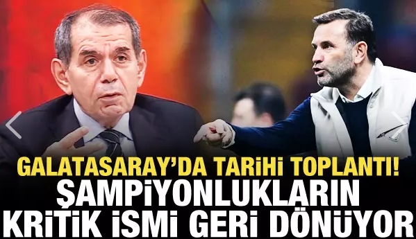 Galatasaray'da şampiyonluk zirvesi! Kritik isim kulübe geri dönebilir